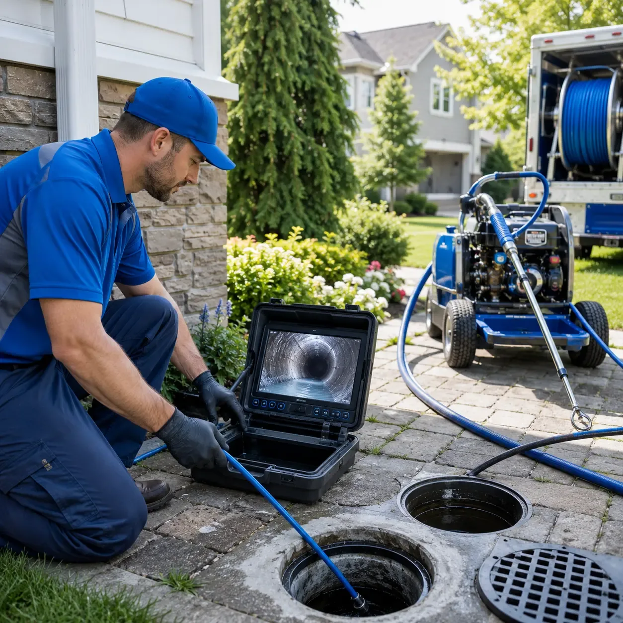 Outdoor drain cleaning professionals serving Marion, WI