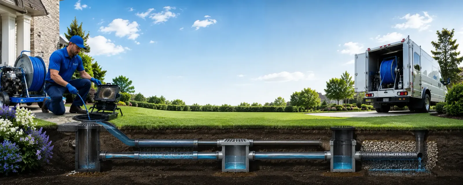 Outdoor drain cleaning information for Marion, WI
